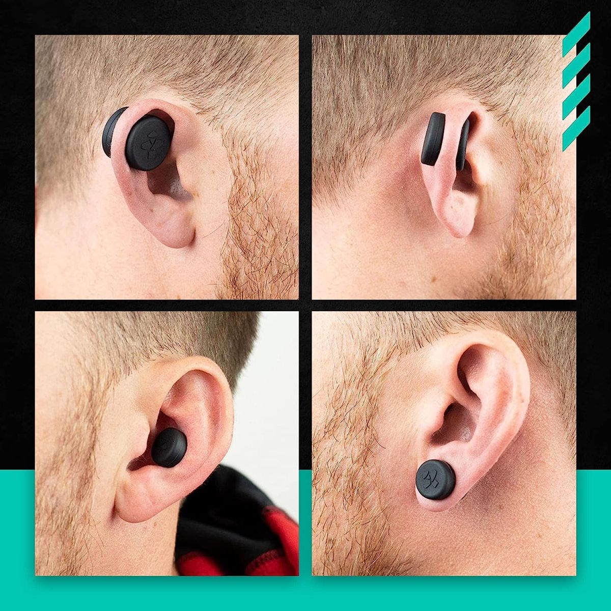 SenseAid Cauliflower Ear Magnets how to position