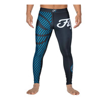 Fuji Script Spats - Blue