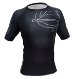 Fuji Black Inverted Short Sleeve Rash Guard