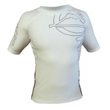 Fuji White Inverted Short Sleeve Rash Guard