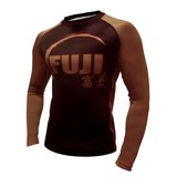 Fuji IBJJF Long Sleeve Rash Guard Brown
