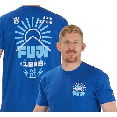 Fuji Rising Sun T-Shirt - Blue