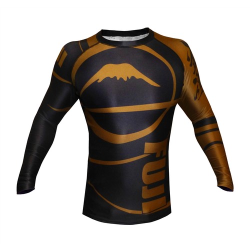 Fuji Freestyle IBJJF Long Sleeve Rash Guard Brown