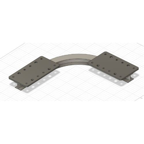 Fuji Mats Ceiling Mount 90 Degree Bend